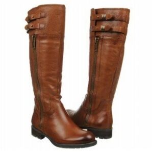 Franco Sarto Tan Leather Knee High Boots 6.5